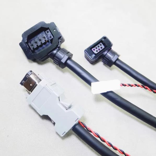 MS1HI汇川伺服电机编码器线S6-L-P124-3.0-TS刹车B107动力线M107