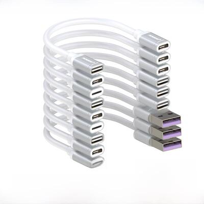 TypeC母转母USB公转TypeC公转Micro公母双头超短转接头转接数据线