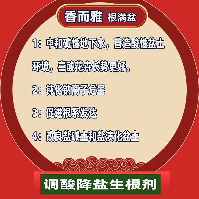 香而雅根满盆 降盐生根 调酸 喜酸花卉 绿植盆栽 农用