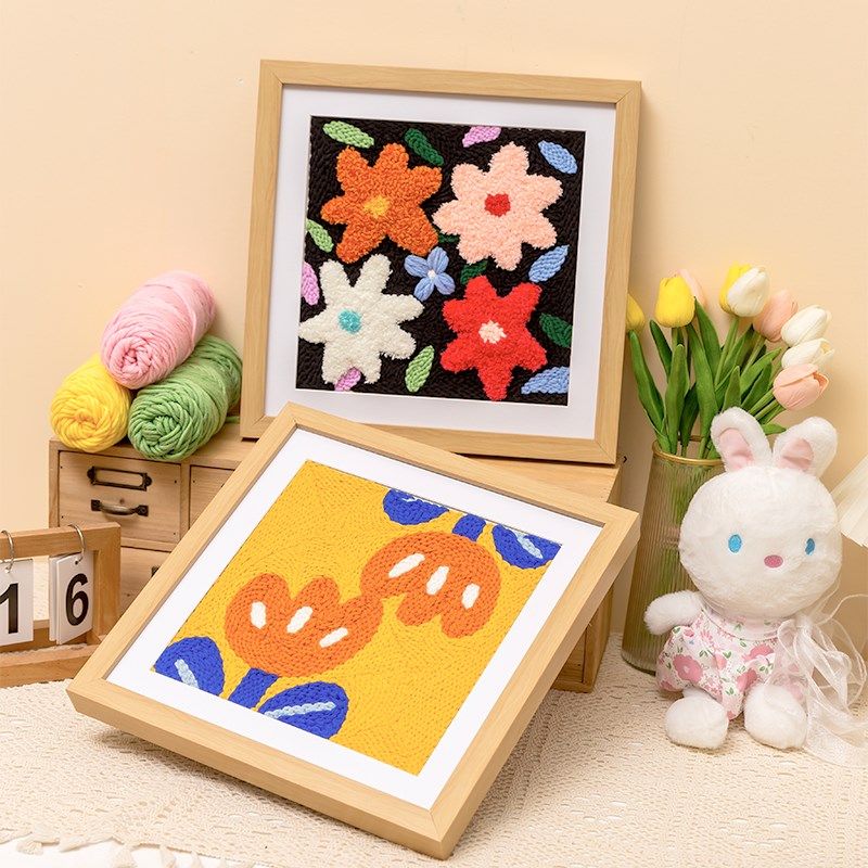 俄罗斯戳戳绣diy手工绣材料包针儿童初学者戳戳乐毛线画装饰画,居家布艺,戳戳绣,淘宝优惠券,粉丝福利购,淘宝优惠卷