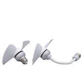 新款 e27螺口迷你风扇大风力悬挂吊扇家用学生宿舍静音小型电风扇