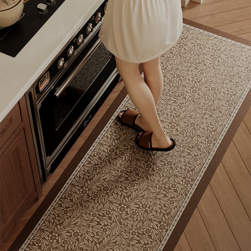 克洛伊法式厨房脚垫吸水防滑抗污耐脏硅藻泥地毯防水整铺地垫