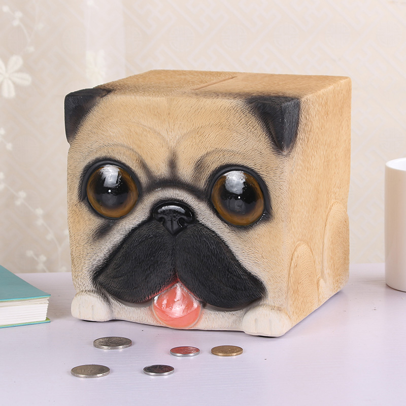 创意猪猪存钱箱只进不出网红365天储钱罐个性儿童纸币大号储蓄罐