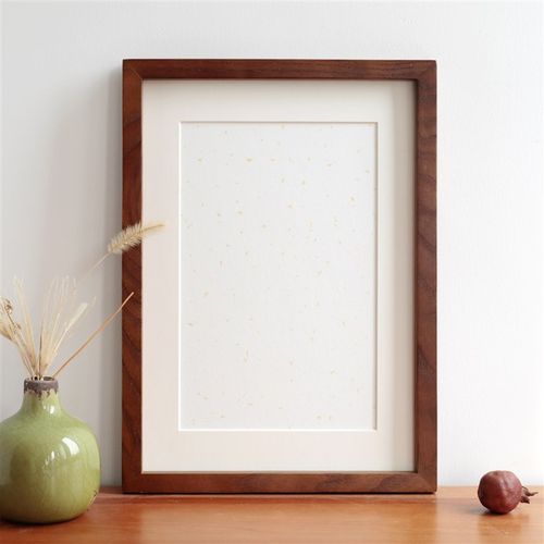定制内容横竖通用实木相框摆台摆件挂画新中式简约客厅玄关座右铭