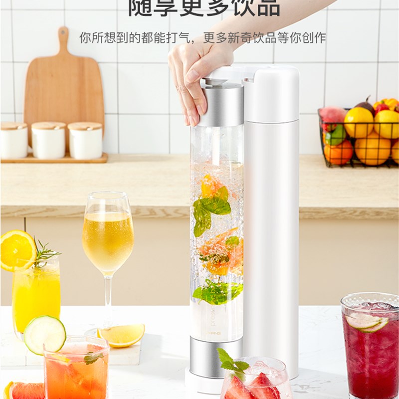 4度气泡水机家用苏打水机打气机便携式汽水机商用迷你饮料碳酸机
