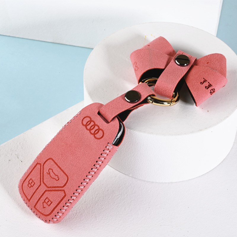 适用奥迪钥匙套A4L/18/2019新款q5L/Q7/A5/A6L车钥匙包A8壳Q3扣女