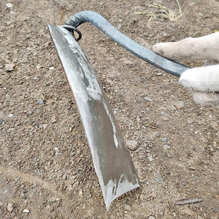 老式大锄手工锻打鹅脖锄长颈锄河南老式锄头农村专用大田除草锄头