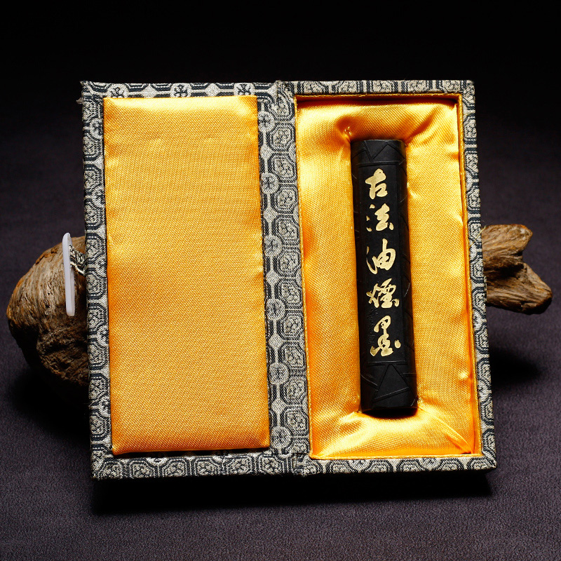 万石君/ 正宗徽墨油烟墨条松烟墨块朱砂墨锭超漆黑墨块文房四宝高