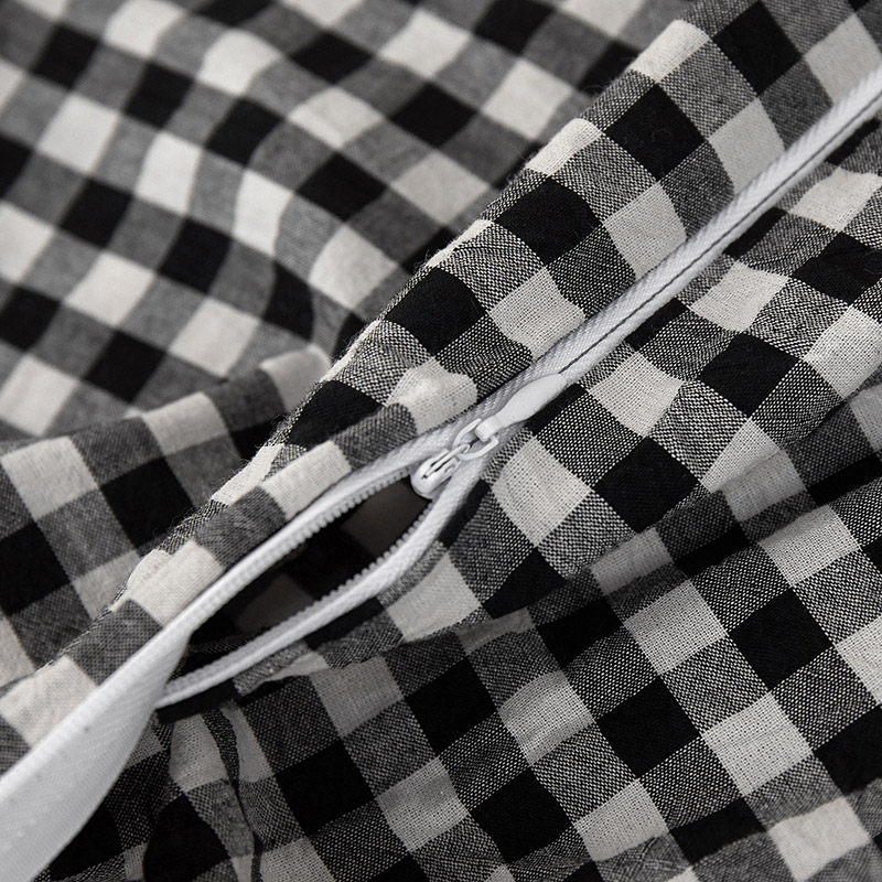 全棉色织乳胶枕套记忆棉枕头套60x40水洗棉单人男女纯棉儿童50x30