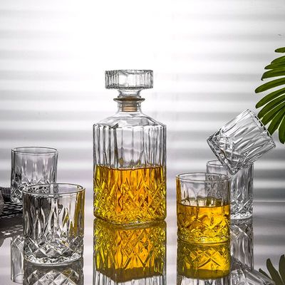 古典威士忌杯酒具礼盒套装无铅玻璃壶创意洋酒瓶酒吧啤酒杯烈酒杯