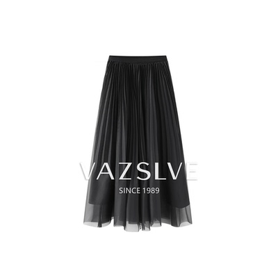 【VAZSLVE/全新奢品】捡漏黑人鱼姬2.0/网纱百褶鱼尾半裙ASQ20191