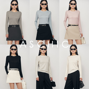 ASchicSS“基础T“兰精天丝羊毛正肩TASY1712