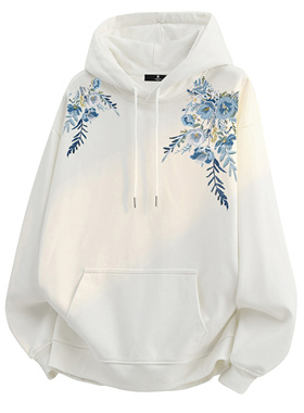 罗宾汉 ROBINHOOD美式高街复古植物花卉设计印花潮流舒适百搭W888