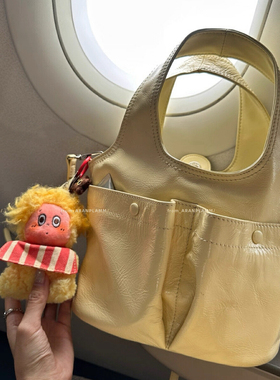 ARAN PLAMM-层油蜡牛皮手提包水桶包菜蓝子斜挎包(配肩带)32-844