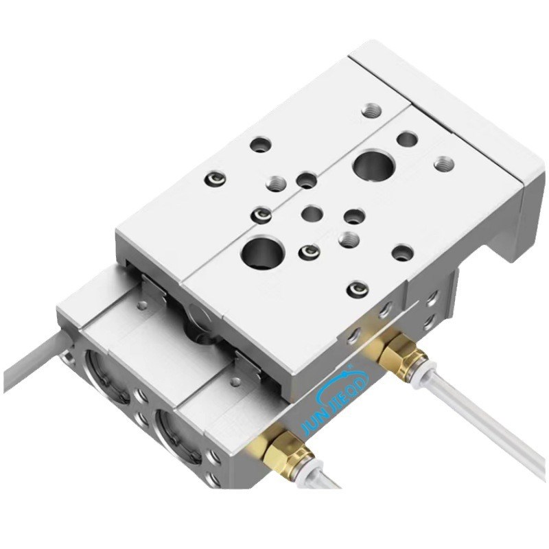 源头工厂HLQ6/8精密滑台气缸气动小型带不锈钢导轨滑台代替亚德客