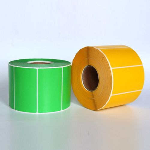 彩色三防热敏纸100*150*325张单排不干胶标签纸 条码纸贴纸打印纸