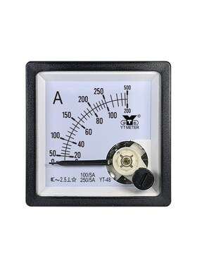 99T1双量程电流表30/50/100/200/400/5A双刻度交流AC仪表cp48be48