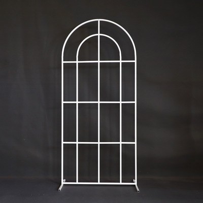 新款中式婚庆舞台布置铁艺拱门道具森系婚礼场景布置装饰屏风路引