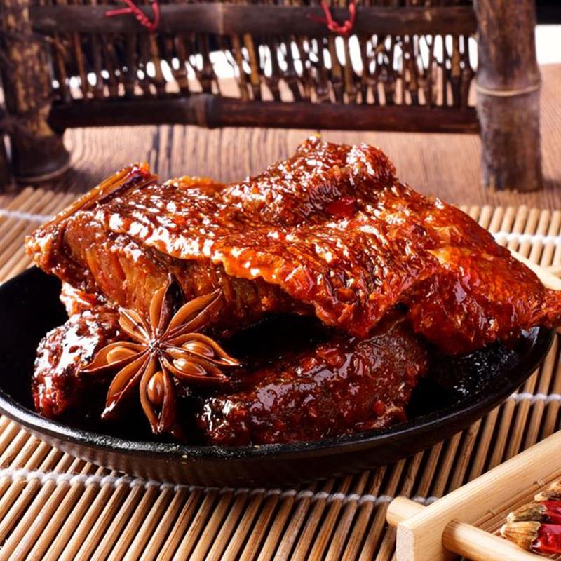 香辣鱼块即食鱼肉制品手撕