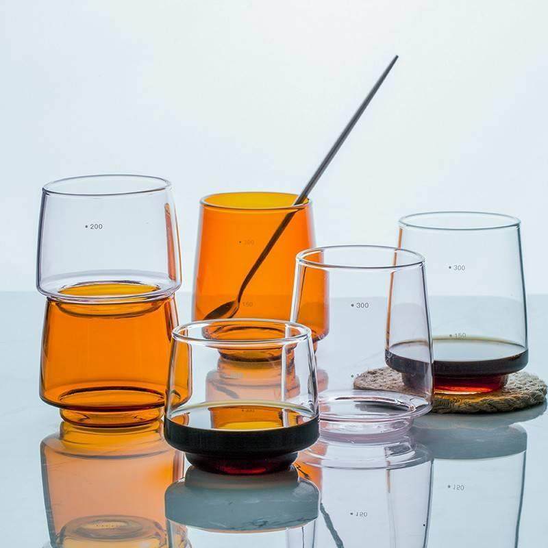 半辰耐热玻璃杯刻度杯家用卡布奇诺咖啡杯小茶杯果汁饮料杯牛奶杯,餐饮具,咖啡杯,淘宝优惠券,粉丝福利购,淘宝优惠卷