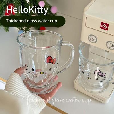 日本凯蒂猫大容量玻璃杯带
