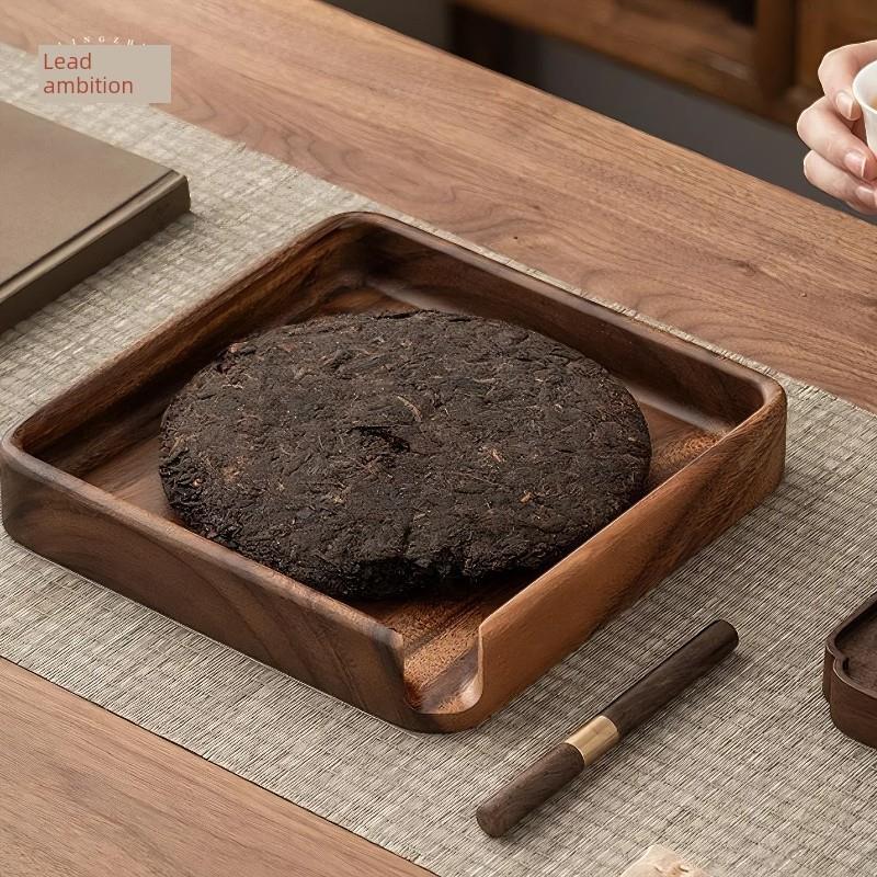 南美胡桃木家用分茶盘茶饼