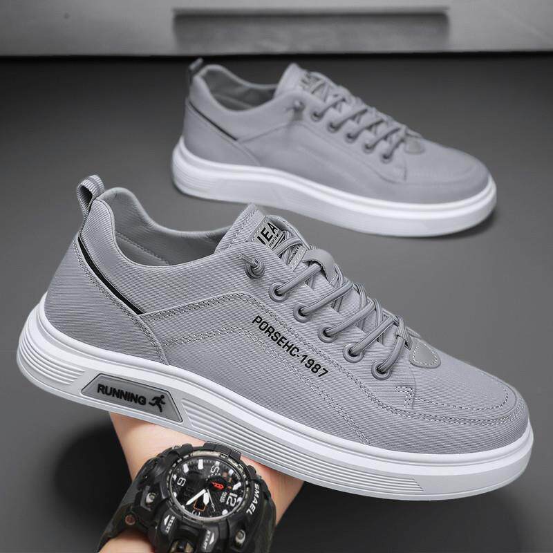 极速帆布鞋男夏季薄款防臭透气运动休闲布鞋男款一脚蹬工作平板鞋