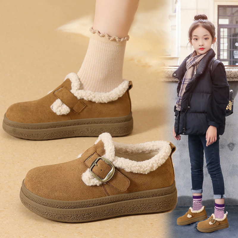 女童棉鞋2025冬季加绒保暖勃肯鞋冬款毛毛鞋魔术贴软底防滑女童鞋,童鞋/婴儿鞋/亲子鞋,棉鞋,淘宝优惠券,粉丝福利购,淘宝优惠卷