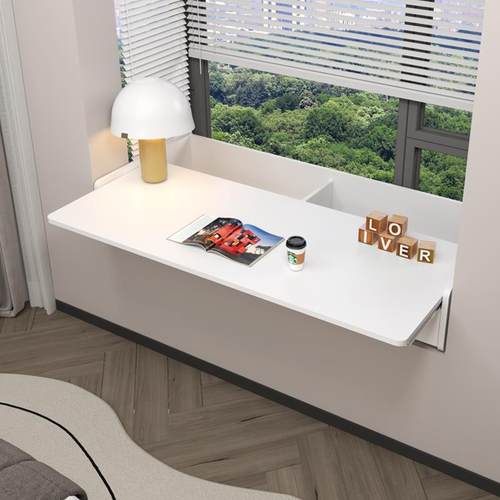 可伸缩飘窗书桌书柜一体适用儿童房简约设计 抽屉收纳储物柜可定