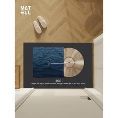 美泰定制欧美黑胶唱片入口门垫装饰Cd专辑Sza周边地毯地板垫