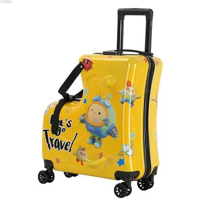 儿童可骑行李箱大途拉杆箱可坐木马旅行箱可登机万向轮宝宝拖箱子
