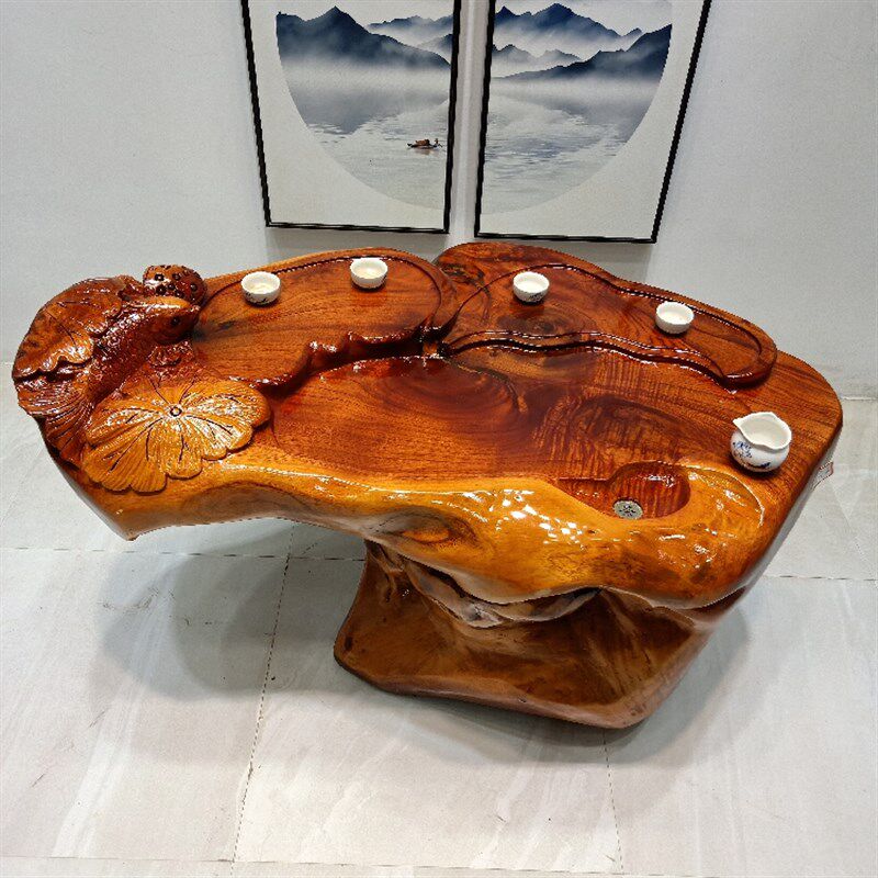 实木根雕茶几整体香樟楠木茶海客厅树头大小茶台阳台茶桌原木树根,住宅家具,根雕茶几,淘宝优惠券,粉丝福利购,淘宝优惠卷