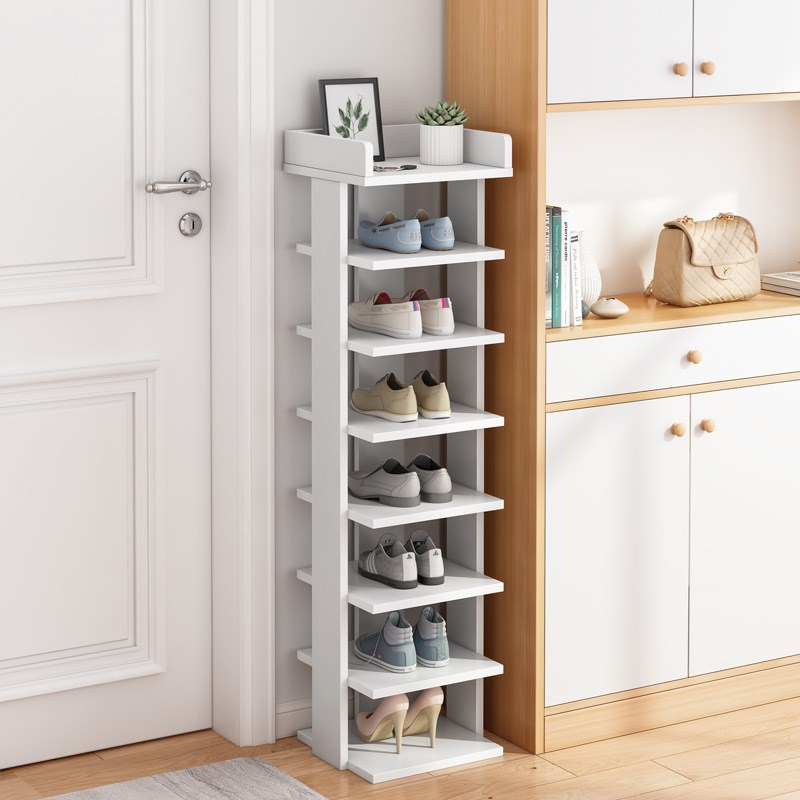 多层家用经济型窄鞋架适宜狭小通道门背后学生宿舍走廊收纳柜鞋柜