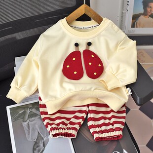 儿童女套装时尚洋气时髦春装小公主两件套婴儿宝宝网红炸街衣服潮