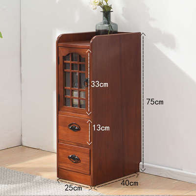 小床缝隙头收纳39cm架置/宽厨房30夹缝物柜柜25抽屉式/实木窄柜