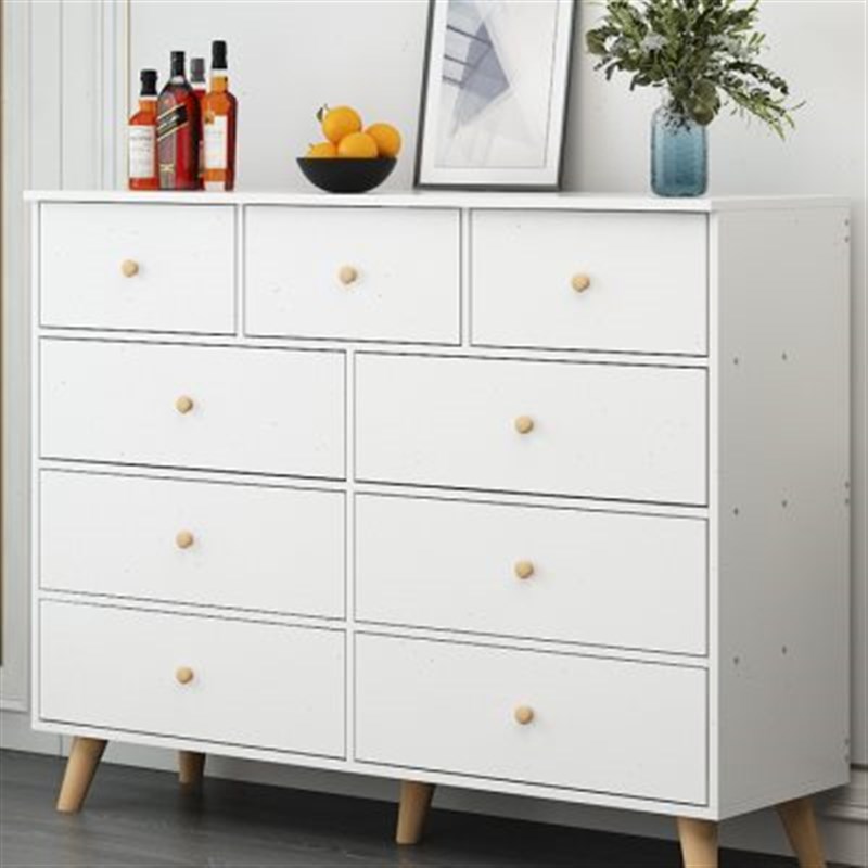 斗柜实木腿五斗橱北欧五斗柜卧室储物柜抽屉式简约现代收纳小柜子