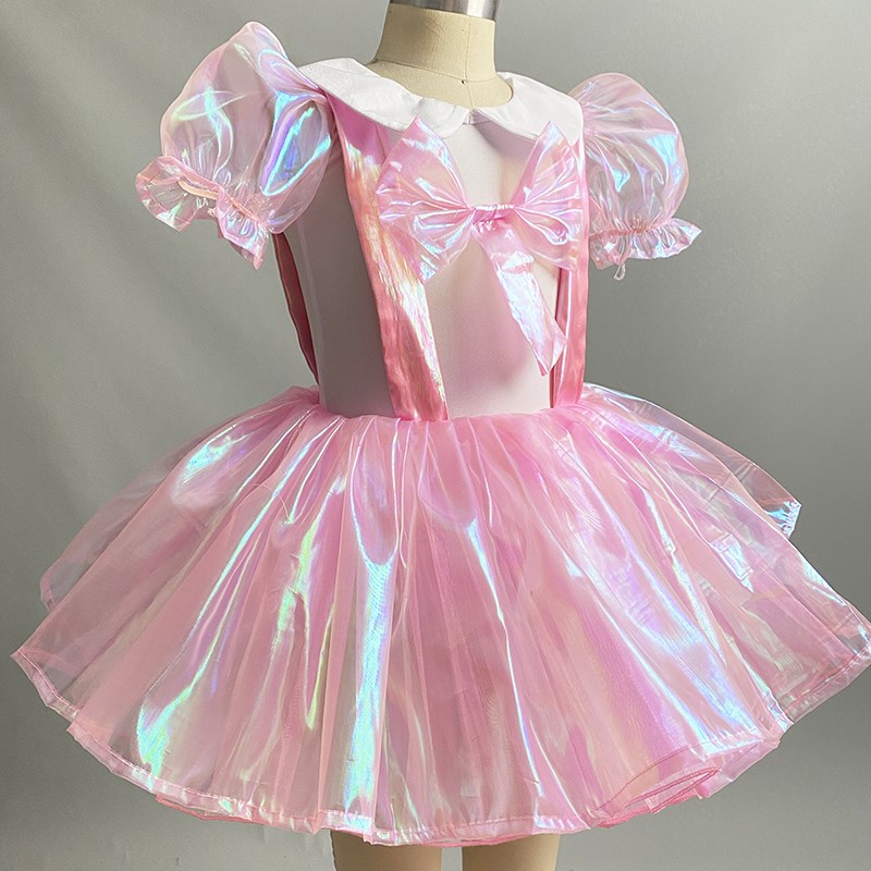 儿童蓬蓬裙演出服七彩纱裙幼儿园表演服装追梦我舞蹈服可爱公主裙