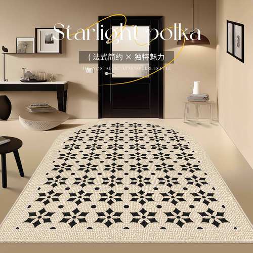 法式入户门地垫玄关进门高级感奶油风门前地毯防滑耐脏可裁剪脚垫