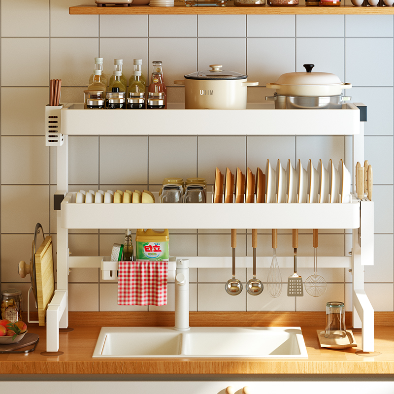 厨房水槽置物架碗筷篮多功能碗碟收纳架台面水池放碗架碗盘沥水架