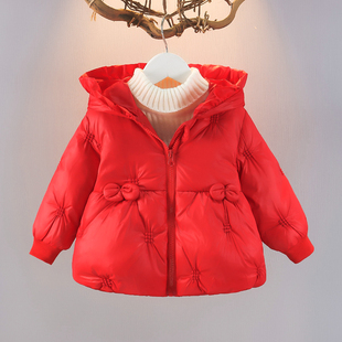 女宝宝冬装羽绒服1-4岁女童加厚保暖羽绒外套婴幼儿连帽冬季外套