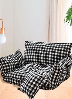 日式懒人沙发单人小型可折叠人窝阳台床榻榻米座椅书房阅读沙发软