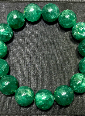 天然青龙云母手链祖母晶祖母绿锂云母绿超七男女水晶饰品手串礼物