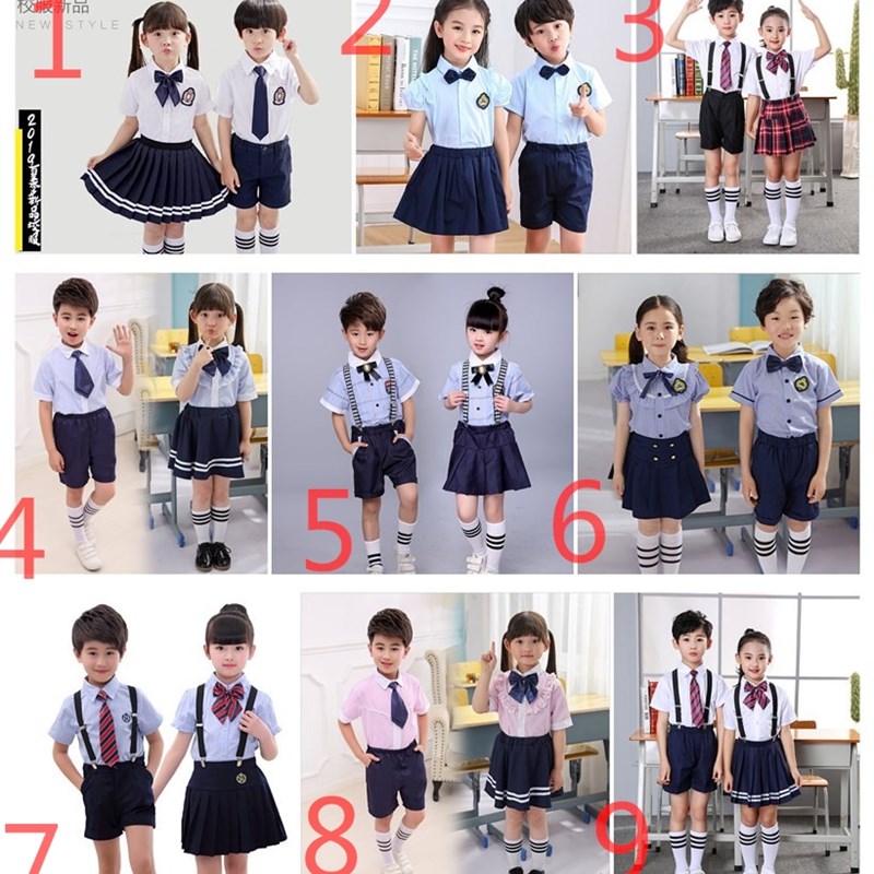 儿童演出服表演幼儿园套装夏季大合唱班服装毕业照拍照衣服证件照