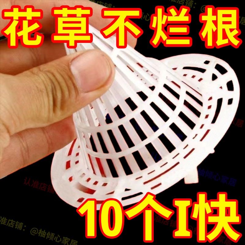 花盆底孔网垫塑料兰花沥水罩多肉盆栽防漏土网垫片垫底网透气漏水