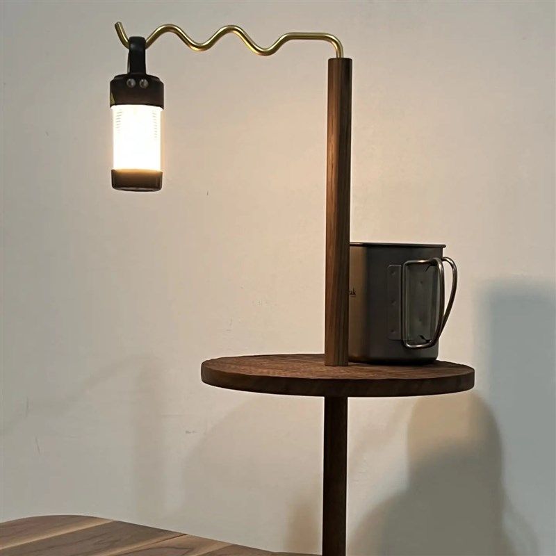 晴虹日式作对木工所户外露营折叠灯架黑胡桃桌面灯杆支架野营灯杆,户外/登山/野营/旅行用品,露营灯罩/露营灯配件,淘宝优惠券,粉丝福利购,淘宝优惠卷