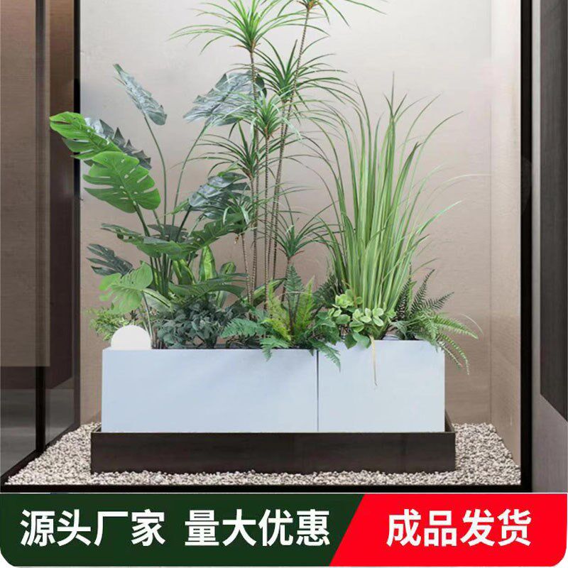 户外玻璃钢花箱花池庭院种植箱种菜花槽露台花坛阳台纤维花盆定制