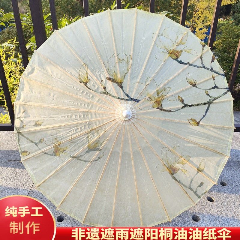 油纸伞男女古风防雨防晒实用桐油古代手工雨伞古典吊顶装饰汉服伞