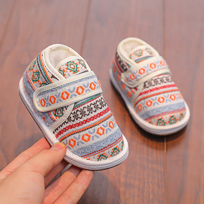 儿童手工大棉鞋婴儿千层底布鞋男女宝宝1-3岁2棉花鞋保暖家居鞋冬,童鞋/婴儿鞋/亲子鞋,儿童汉服鞋,淘宝优惠券,粉丝福利购,淘宝优惠卷