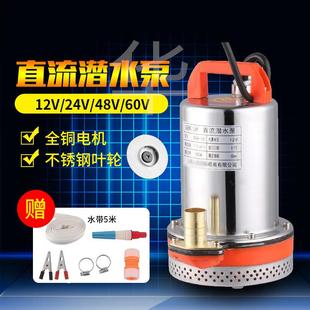 12v24v48V60v72v电瓶直流高扬程潜水泵家用农用洗车抽水机