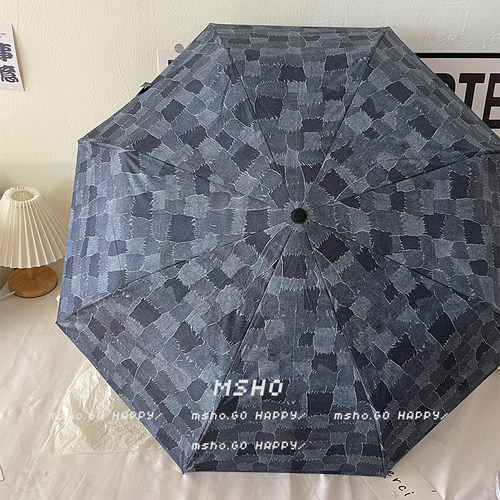 msho走秀款~禁欲系复古雨伞自动晴雨两用太阳伞防晒防紫外线男女